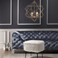 HomeRoots Modern Geo Chandelier in Gold Finish