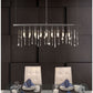 HomeRoots Modern Glam Icicle Chandelier With Stainless Steel Finish