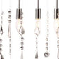 HomeRoots Modern Glam Icicle Chandelier With Stainless Steel Finish