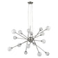 HomeRoots Modern Multi Light Geometric Hanging Chandelier Light