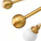 HomeRoots Modern Pom Pom Chandelier in Burnished Gold Finish