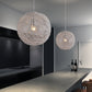 HomeRoots Modern Snowball Ceiling Lamp in Chrome Finish