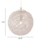 HomeRoots Modern Snowball Ceiling Lamp in Chrome Finish