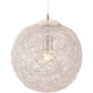 HomeRoots Modern Snowball Ceiling Lamp in Chrome Finish