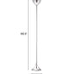 HomeRoots Modern Teardrop Floor Lamp in Chrome Finish