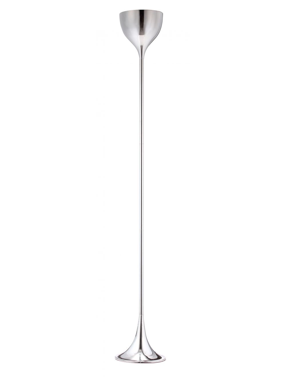 HomeRoots Modern Teardrop Floor Lamp in Chrome Finish