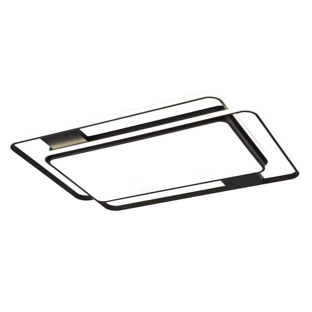 HomeRoots Modern Three Dimensional LED Ceiling Light in White Finish
