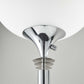 HomeRoots Modern Torchiere Floor Lamp With Thick Pole in Chrome Finish