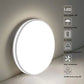 HomeRoots Modern Ultra Thin Round LED Ceiling Light Fixture in White Finish