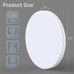 HomeRoots Modern Ultra Thin Round LED Ceiling Light Fixture in White Finish