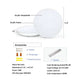 HomeRoots Modern Ultra Thin Round LED Ceiling Light Fixture in White Finish