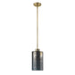 HomeRoots Monet 1-Light Pendant in Brass Finish