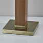 HomeRoots Monument Table Lamp With Walnut Wood Finish