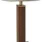 HomeRoots Monument Table Lamp With Walnut Wood Finish