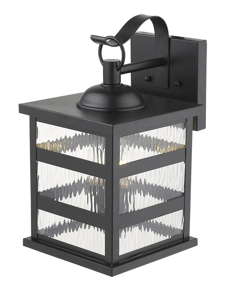 HomeRoots Morris 3-Light Wall Light in Matte Black Finish