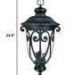 HomeRoots Naples 3-Light Hanging Light in Matte Black Finish