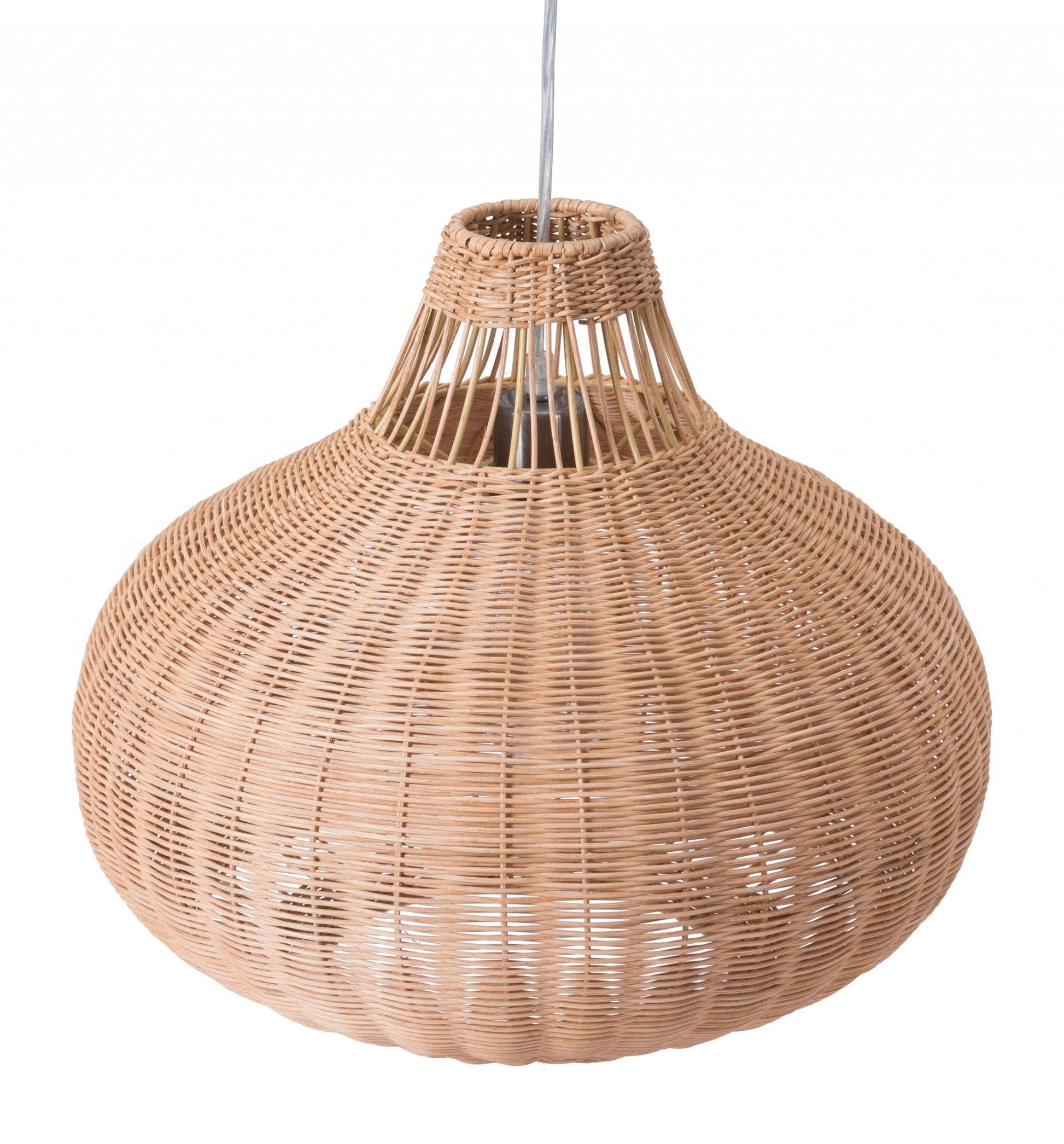 HomeRoots Native Ceiling Lamp With Natural Finish
