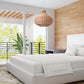 HomeRoots Native Ceiling Lamp With Natural Finish