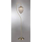 HomeRoots Nayda 64" Crystal Floor Lamp In Brass Finish