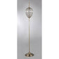 HomeRoots Nayda 64" Crystal Floor Lamp In Brass Finish