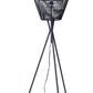 HomeRoots Nest Floor Lamp in Black Finish