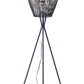 HomeRoots Nest Floor Lamp in Black Finish