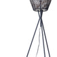 HomeRoots Nest Floor Lamp in Black Finish