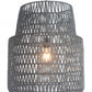 HomeRoots Night Sky Zig Zag Ceiling Lamp in Gray Finish