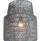 HomeRoots Night Sky Zig Zag Ceiling Lamp in Gray Finish