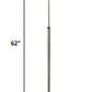 HomeRoots Nimbus 1-Light Floor Lamp With Sheer Snow Double Shantung Shade in Metallic Silver And Polished Chrome Finish