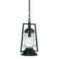HomeRoots Oil Lamp Hanging Light in Matte Black Finish