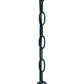 HomeRoots Oil Lamp Hanging Light in Matte Black Finish