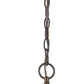 HomeRoots Olivia 1-Light Crystal Globe Pendant in Oil Rubbed Bronze Finish
