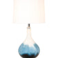 HomeRoots Ombre Blue and White Glass Table Lamps in Set of 2
