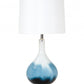 HomeRoots Ombre Blue and White Glass Table Lamps in Set of 2