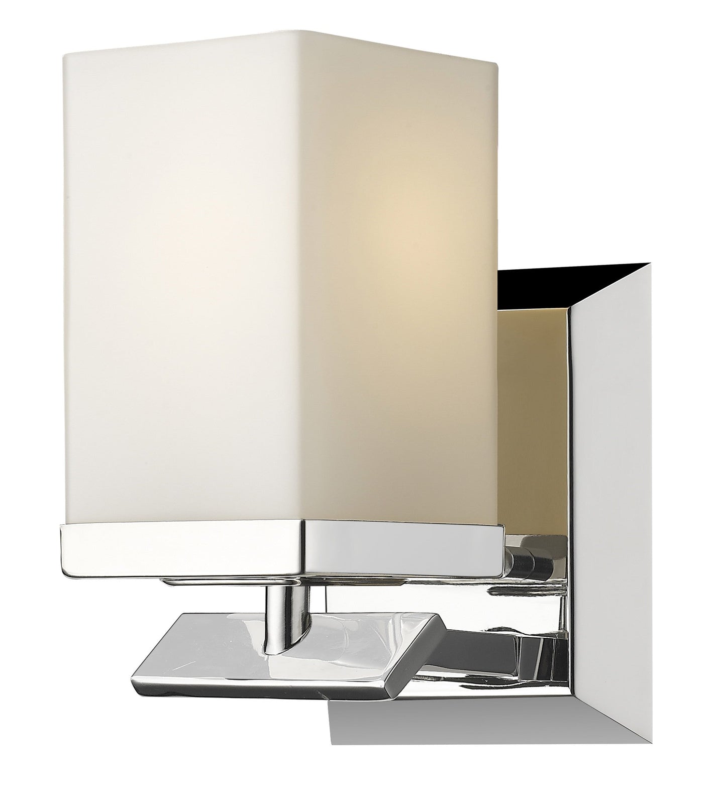HomeRoots One Light Silver Wall Sconce With Frosted Glass Finish