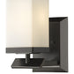 HomeRoots One Light Wall Sconce With Frosted Glass and Bronze Finish
