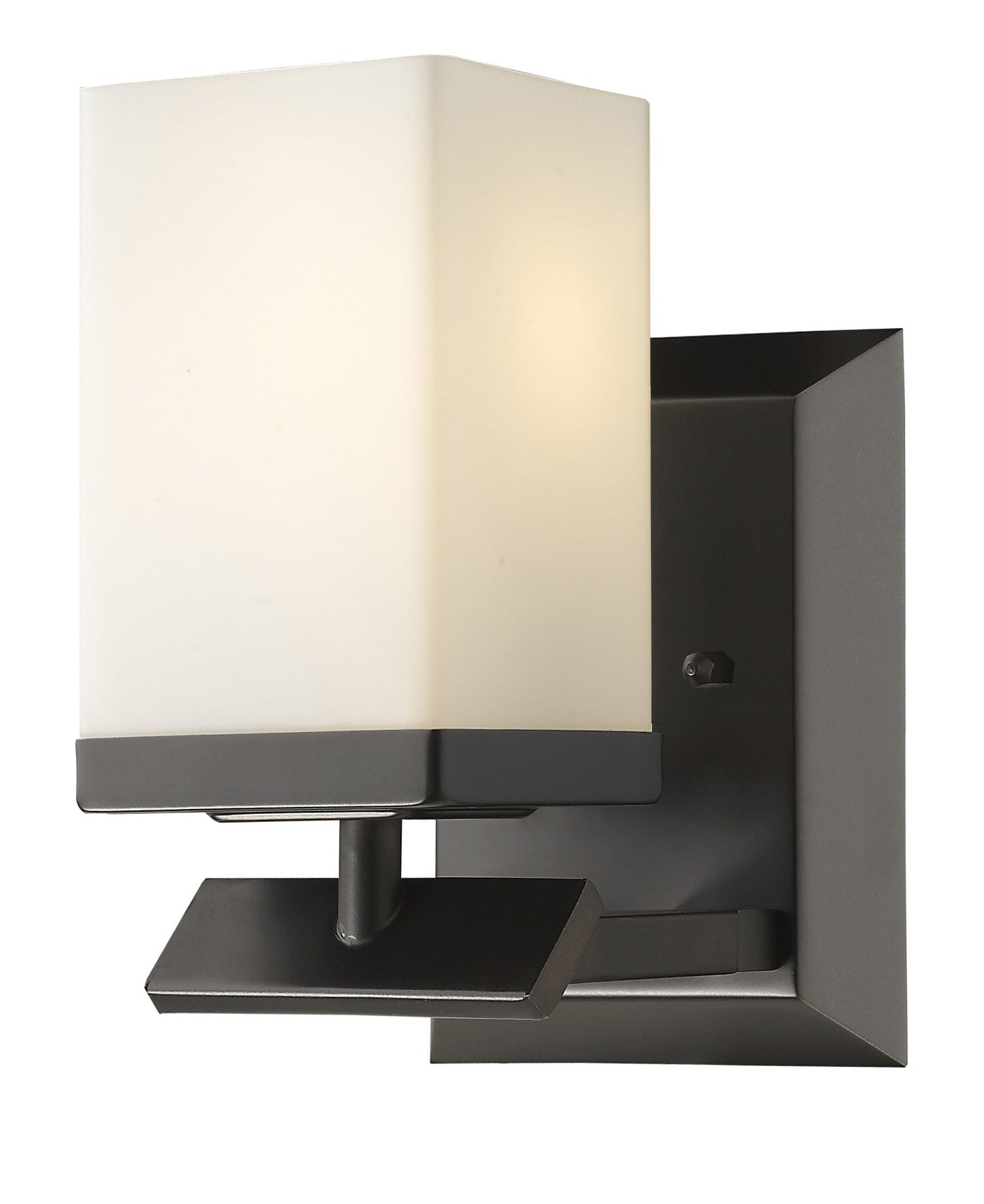 HomeRoots One Light Wall Sconce With Frosted Glass and Bronze Finish