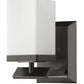 HomeRoots One Light Wall Sconce With Frosted Glass and Bronze Finish