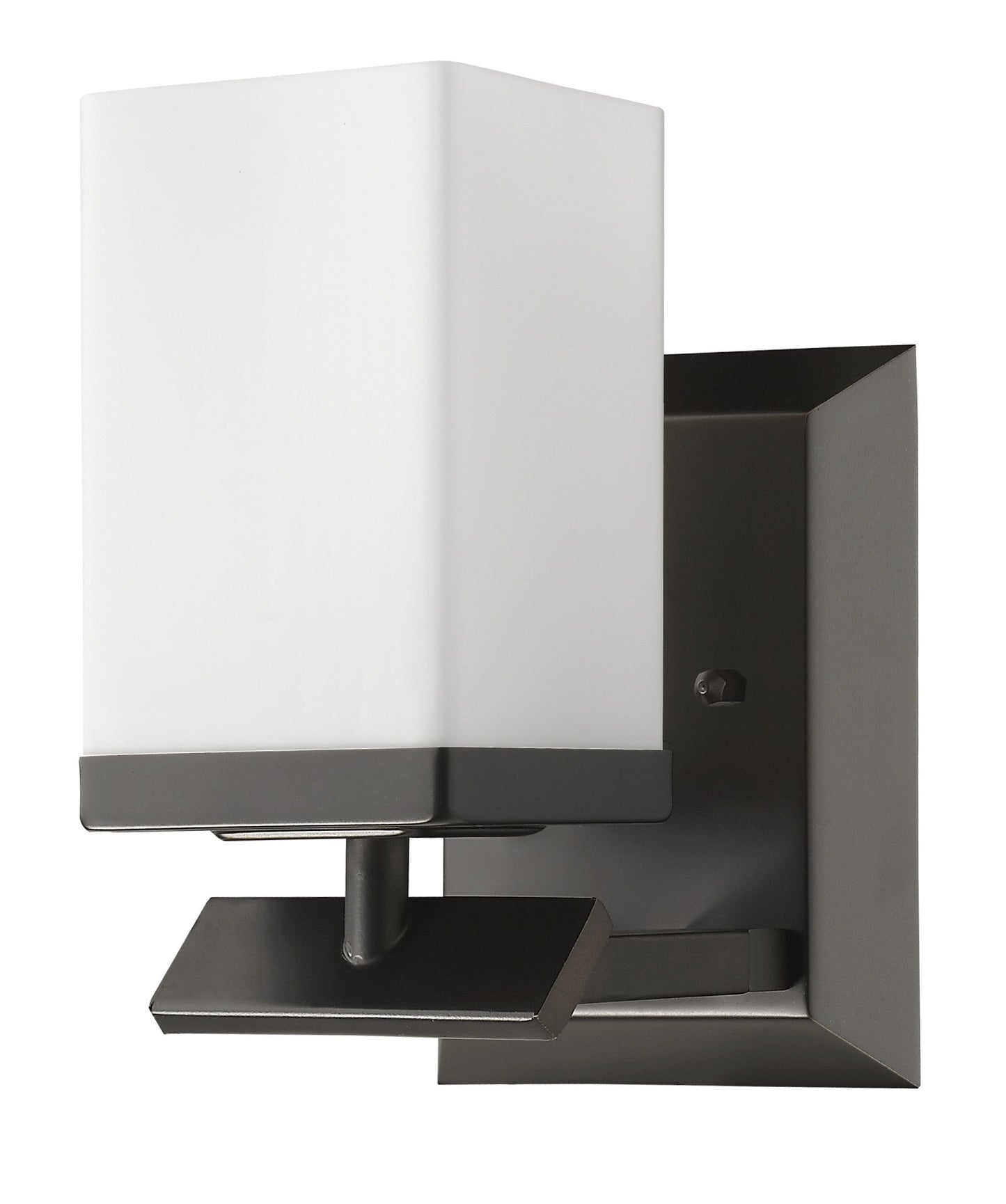 HomeRoots One Light Wall Sconce With Frosted Glass and Bronze Finish