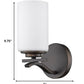 HomeRoots One Light Wall Sconce With Glass and Bronze Finish
