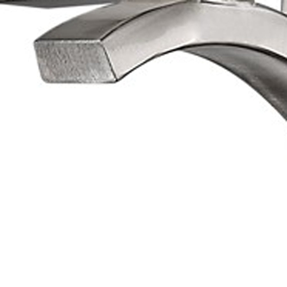 HomeRoots One Light Wall Sconce With Glass and Silver Finish