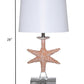 HomeRoots Orange Coastal Starfish Table Lamps in Set of 2