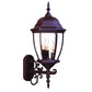HomeRoots Ornamental Lantern Wall Light in Dark Brown Finish