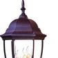 HomeRoots Ornamental Lantern Wall Light in Dark Brown Finish