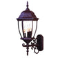 HomeRoots Ornamental Lantern Wall Light in Dark Brown Finish