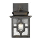 HomeRoots Outdoor Lantern Wall Light in Antique Bronze Finish