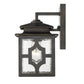 HomeRoots Outdoor Lantern Wall Light in Antique Bronze Finish