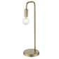 HomeRoots Perret 1-Light Table Lamp in Aged Brass Finish