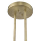 HomeRoots Perret 2-Light Pendant With Aged Brass Finish